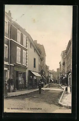 AK Saint-Vallier, La Grande Rue