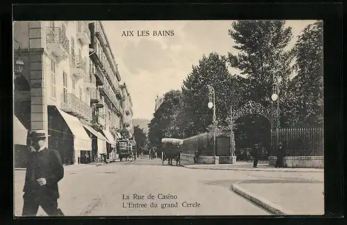 AK Aix les Bains, La Rue de Casino