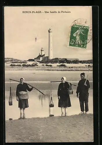 AK Berck-Plage, Une familie de Pecheurs