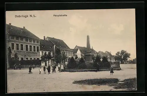 AK Dobrilugk /N.-L., Gasthof zum Deutschen Hause in der Hauptstrasse