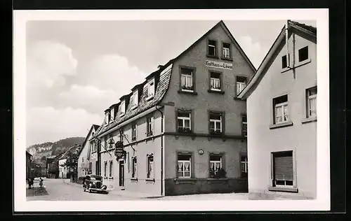 AK Hainstadt b. Erbach, Gasthaus und Pension zum Löwen