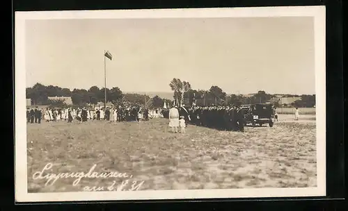 Foto-AK Lippinghausen, Parade zum Turnfest am 2.8.1931