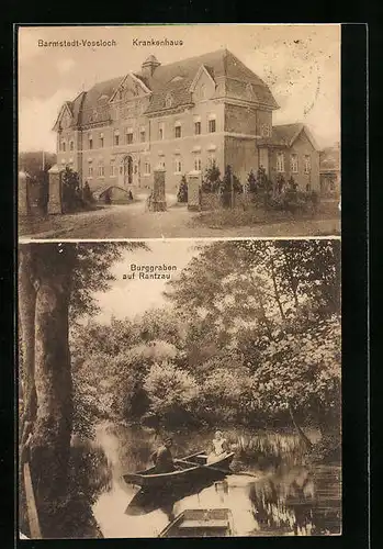 AK Barmstedt-Vossloch, Krankenhaus, Burggraben auf Rantzau