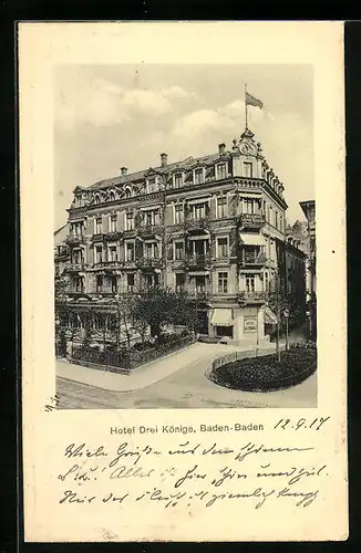 AK Baden-Baden, Hotel Drei Könige