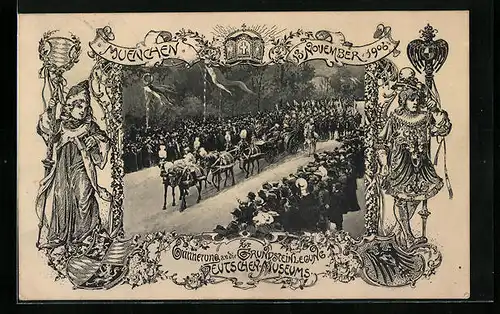 AK München, Grundsteinlegung des Deutschen Museums 13.11.1906