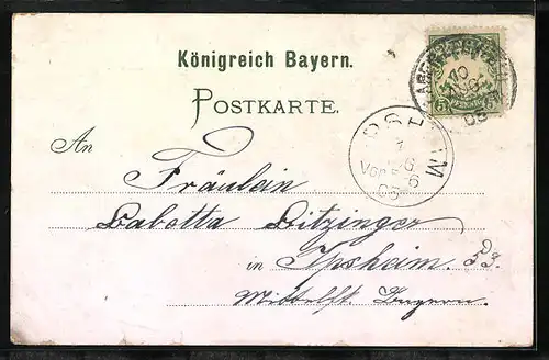 Lithographie Lager Lechfeld, Teilansicht