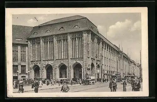 AK Berlin, Leipziger Platz mit Kaufhaus Wertheim