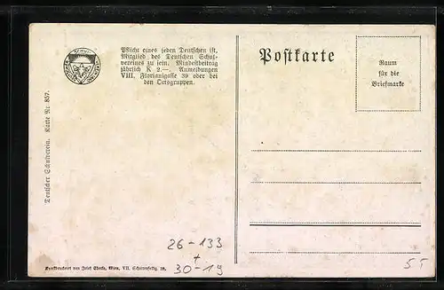 Künstler-AK Franz Kuderna, Deutscher Schulverein Nr. 857: Stilleben mit Buch