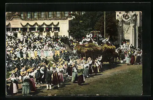 AK Huldigungsfestzug 1908 - Zeit Kaiser Josef II., Erntefest