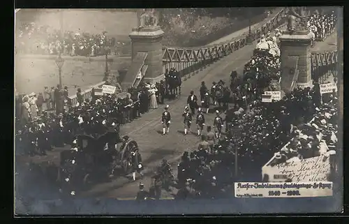 AK Huldigungsfestzug 1908 aus der Vogelschau