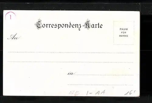 Lithographie Sterzing, Strassenpartie mit Torbogen