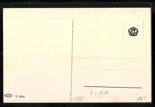 AK Bozen, Strassenpartie mit Hotel Kaiserkrone