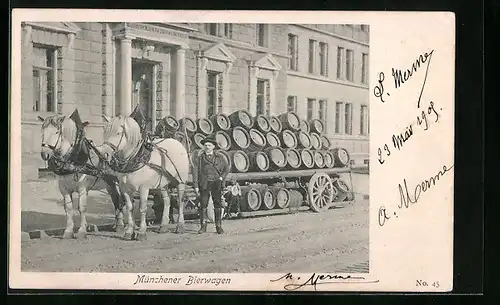 AK München, Münchner Bierwagen