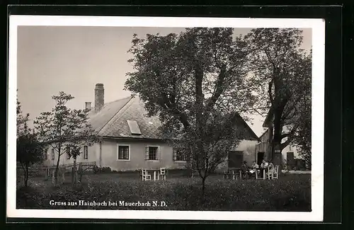 AK Hainbuch bei Mauerbach, Ansicht eines Gasthauses