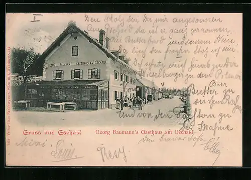 AK Gschaid, Georg Baumanns Gasthaus am Gschaid