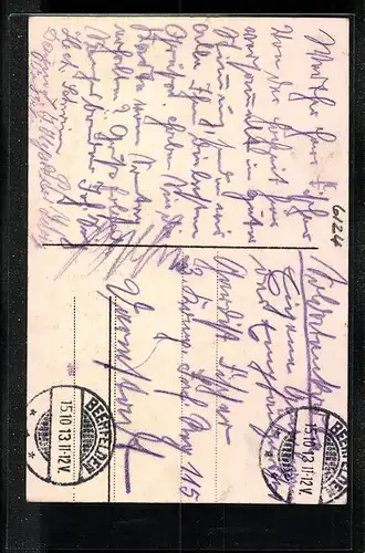 AK Falkengesäss, Gasthaus zur Rose, Ortsansicht