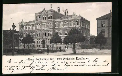 AK Reutlingen, Höhere Fachschule f. Textil-Industrie