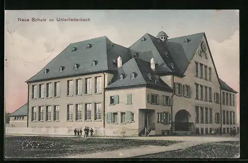 AK Frankfurt-Bergen-Enkheim, Ansicht der neuen Schule