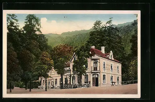 AK Neustadt a. Orla, Logier- und Gasthaus zur Sachsenburg
