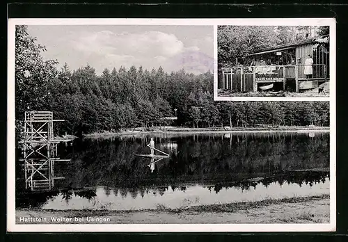 AK Usingen, Gasthaus am Hattstein-Weiher