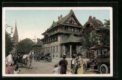 AK Berlin, Stadtleben vor dem Zoologischen Garten