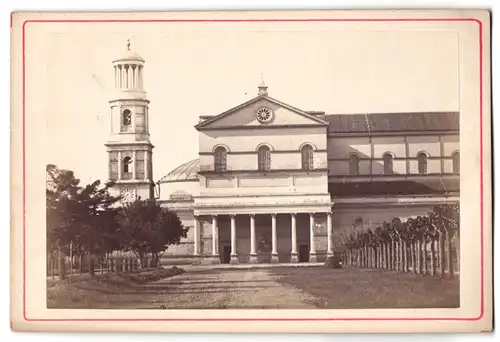 Fotografie unbekannter Fotograf, Ansicht Rom, Fronansicht der Basilika St. Paul