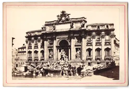 Fotografie unbekannter Fotograf, Ansicht Rom, Blick auf den Trevi Brunnen