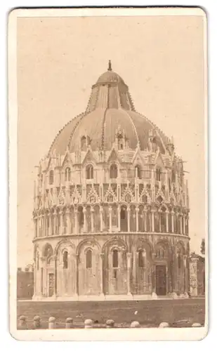 Fotografie unbekannter Fotograf, Ansicht Pisa, Blick auf das Baptisterium