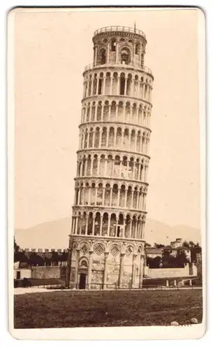 Fotografie unbekannter Fotograf, Ansicht Pisa, der schiefe Turm