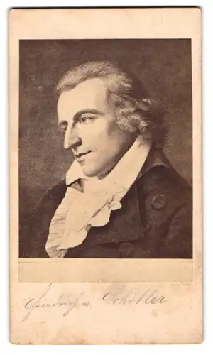 Fotografie R. v. Bohr, Wien, Portrait Friedrich Schiller