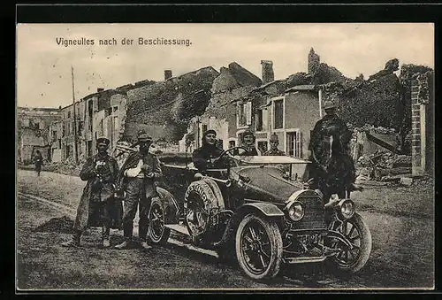 AK Vigneulles, Nach der Beschiessung