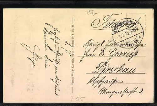 AK Vigneulles, Nach der Beschiessung