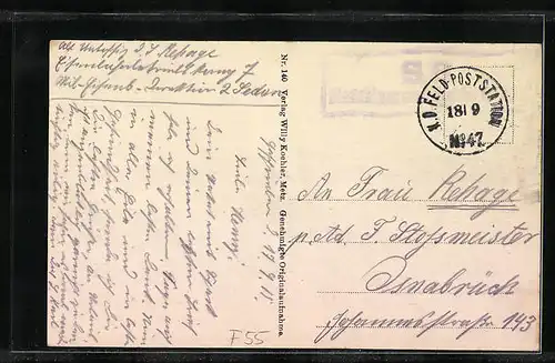 AK Buxerulles, Une rue