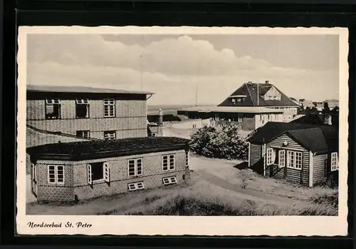 AK St. Peter /Nordsee, Kuranstalt Goldene Schlüssel