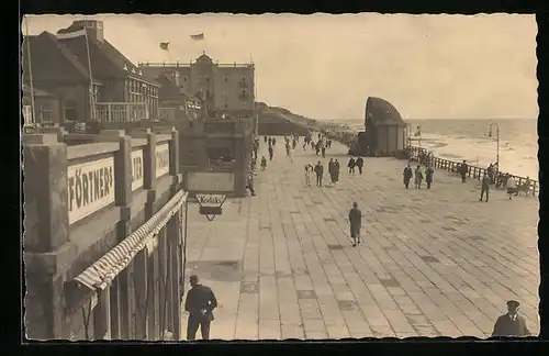 AK Westerland /Sylt, Partie an der Promenade