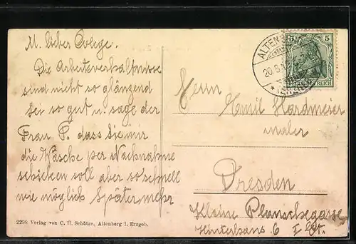 AK Rehefeld /Erzgeb., Kgl. Jagdschloss