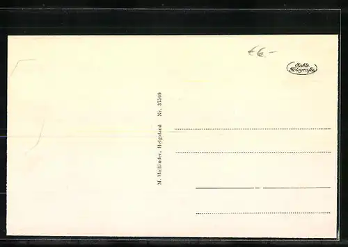 AK Helgoland, Ortsansicht vom Flugzeug aus