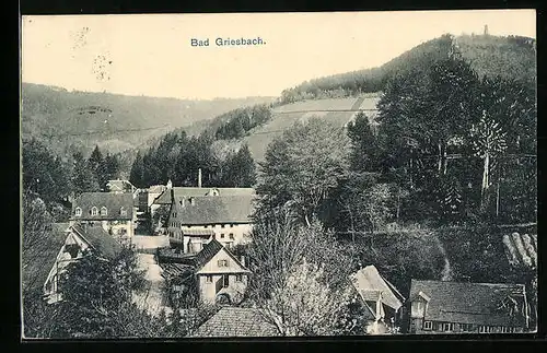 AK Bad Griesbach, Teilansicht aus der Vogelschau