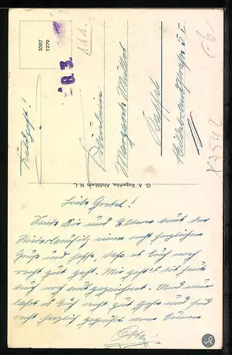 AK Altdöbern, Partie am Salzteich