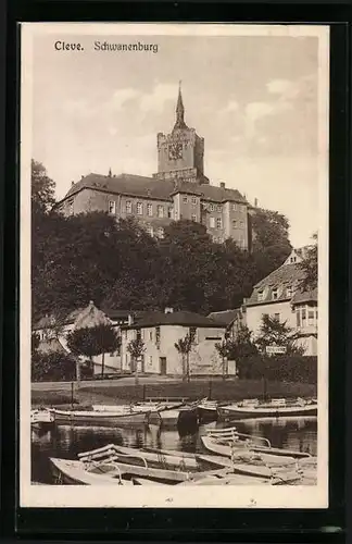 AK Cleve, Blick auf die Schwanenburg