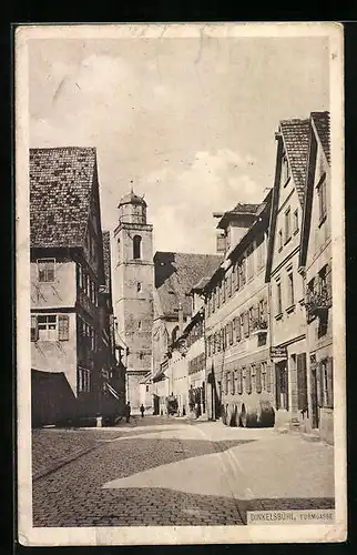 AK Dinkelsbühl, Blick in die Turmgasse