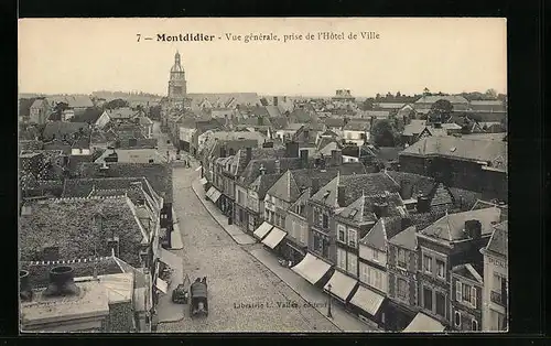 AK Montdidier, Vue generale, prise de l`Hotel de Ville