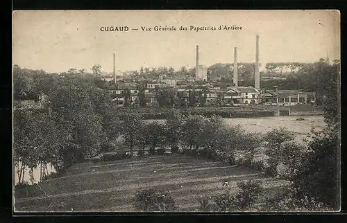 AK Cugaud, Vue generale des Papeteries d` Antiere