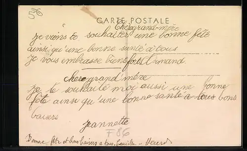 AK Montreuil-Bonnin, Vue prise du Château