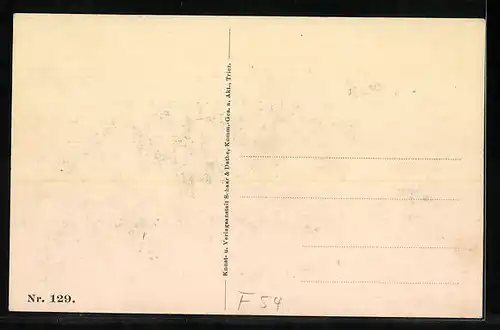 AK Longuyon, Strassenpartie mit zerstörten Häusern