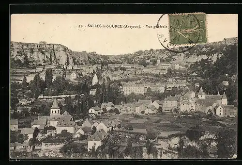 AK Salles-la-Source, Vue générale