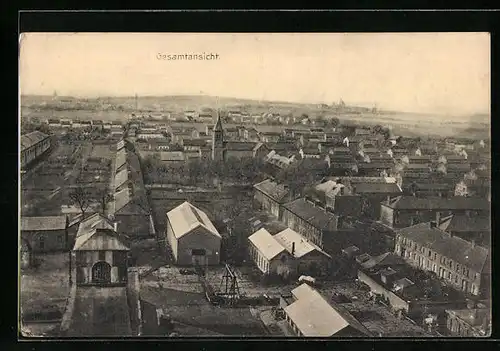 AK Sallaumines, Gesamtansicht mit Kirche