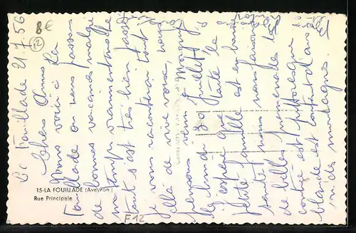 AK La Fouillade, Rue Principale