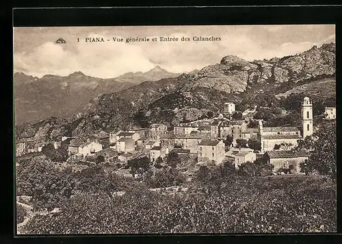 AK Piana, Vue générale et Entrée des Calanches