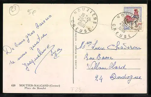 AK Moutier-Malcard, Place du Marché